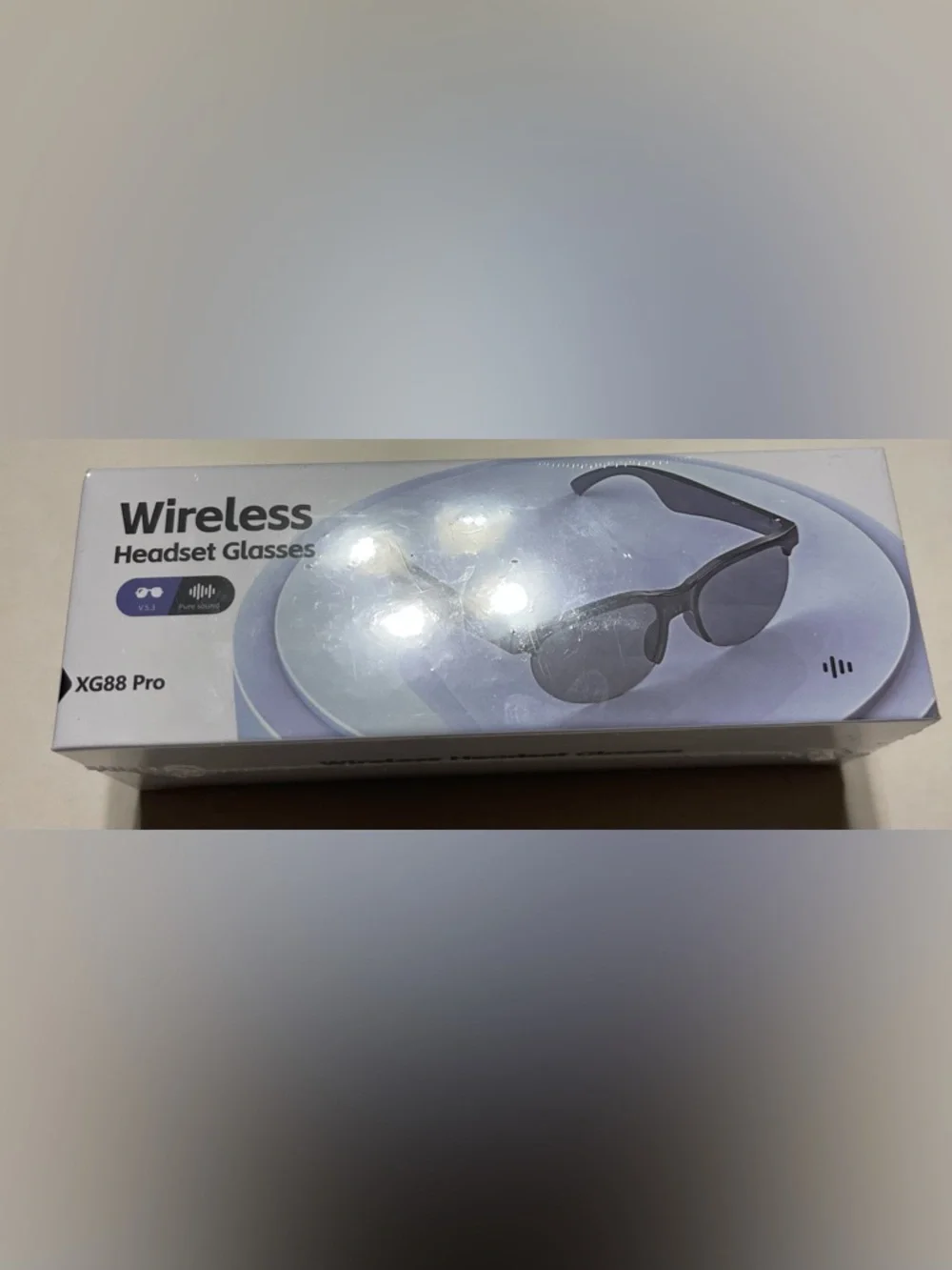 XG88 Pro Wireless Headset Glasses - Black